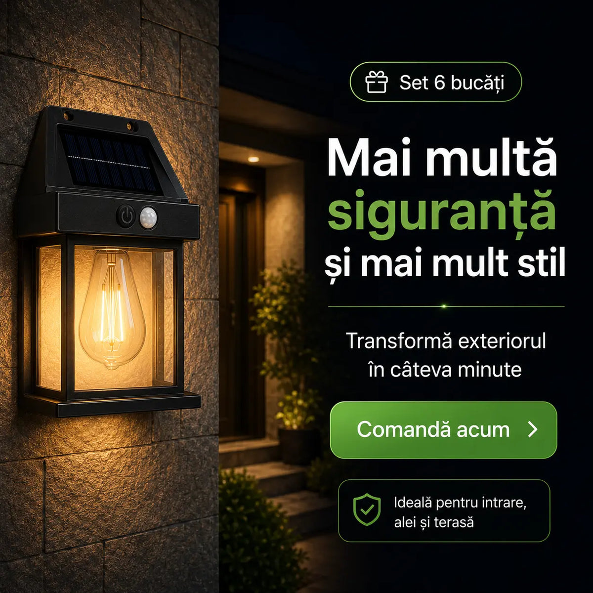 SET 6 LAMPI SOLARE LED RETRO